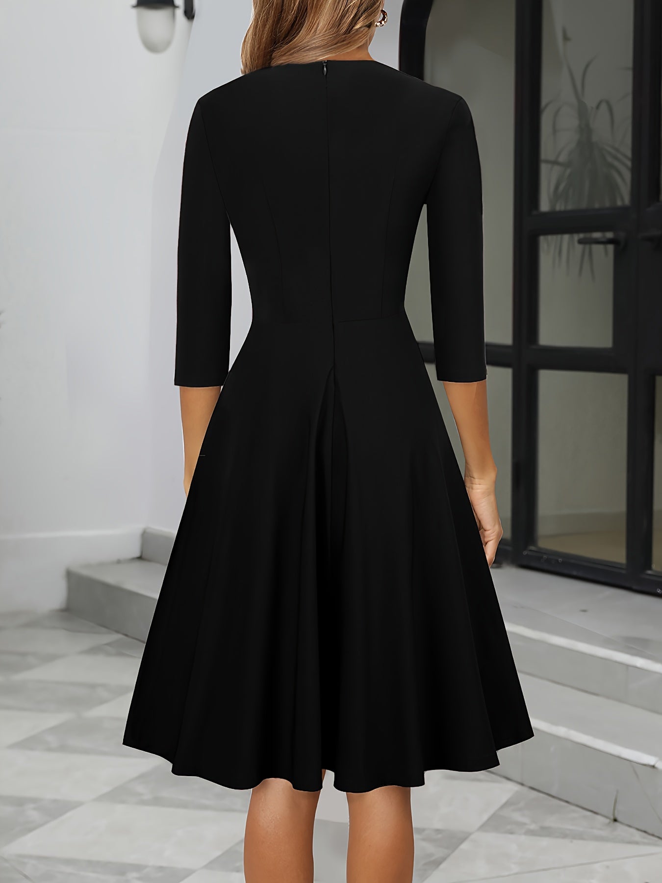 Renata | Elegancka sukienka midi wieczorowa damska