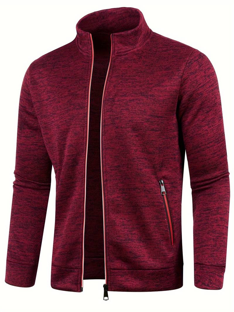 Luca | Bluza męska zimowa ze stójką i zamkiem