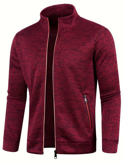 Luca | Bluza męska zimowa ze stójką i zamkiem