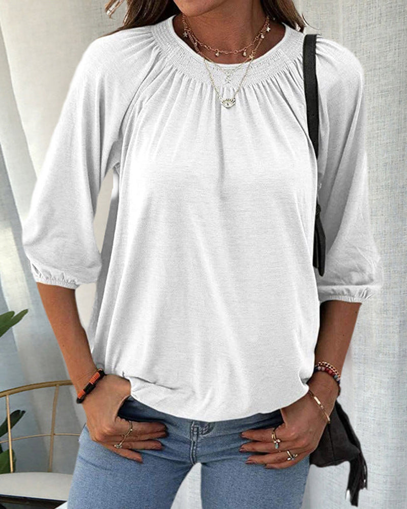 Karolina | T-shirt damski z okrągłym dekoltem