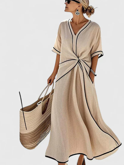 Patrycja | Elegancka letnia sukienka maxi damska