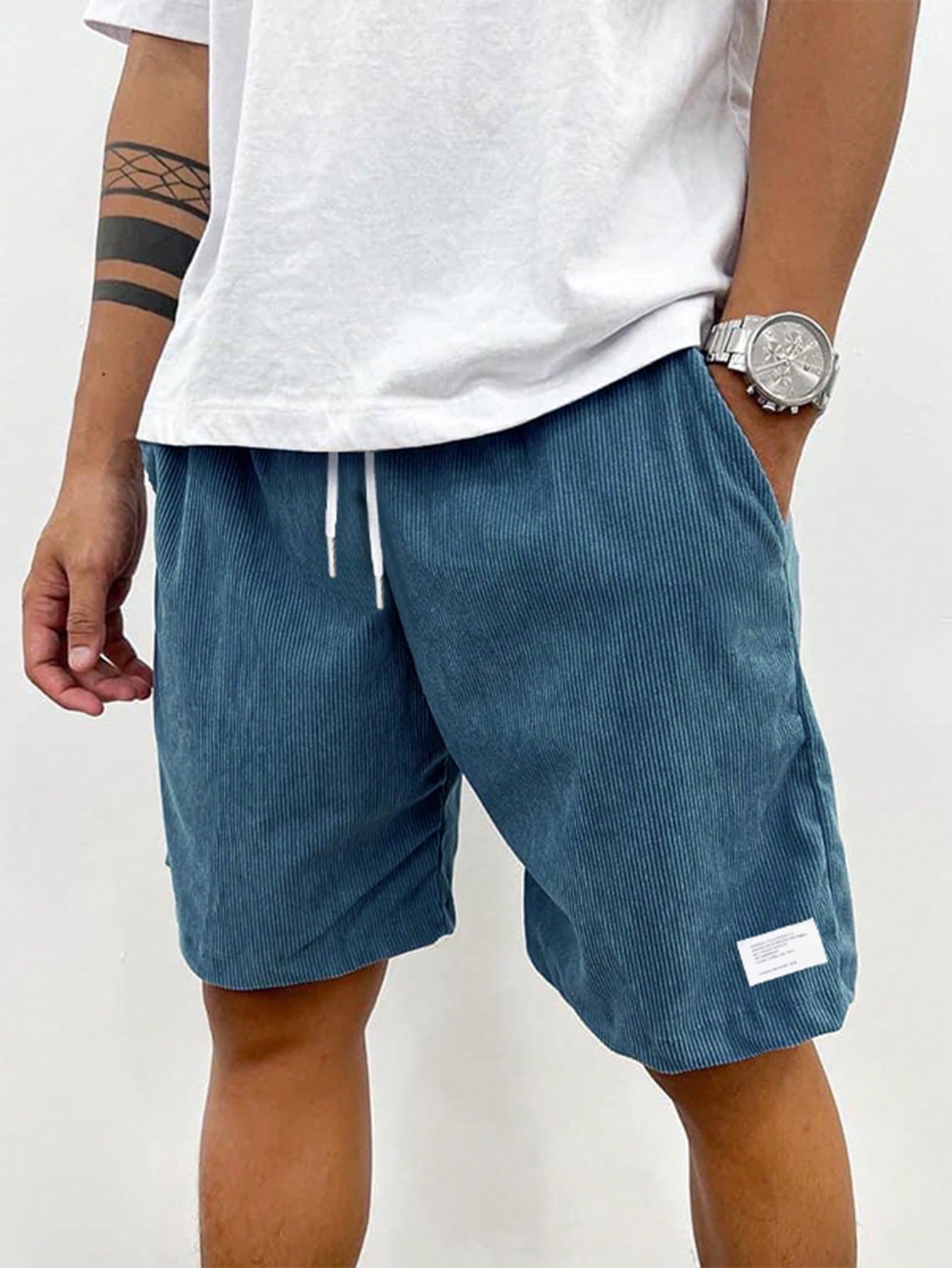 Mariusz | Letnie szorty męskie ze sznurkiem
