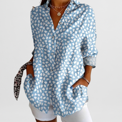 Gabriela | Bluzka damska letnia w kwiaty w stylu vintage