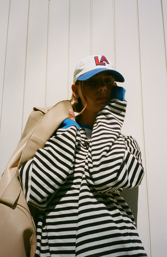 Klaudia | Oversize sweter damski w paski