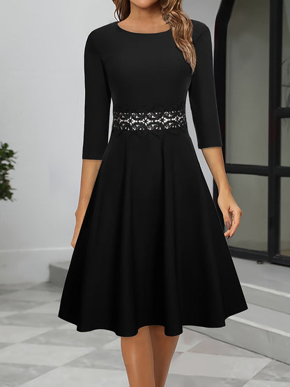 Renata | Elegancka sukienka midi wieczorowa damska