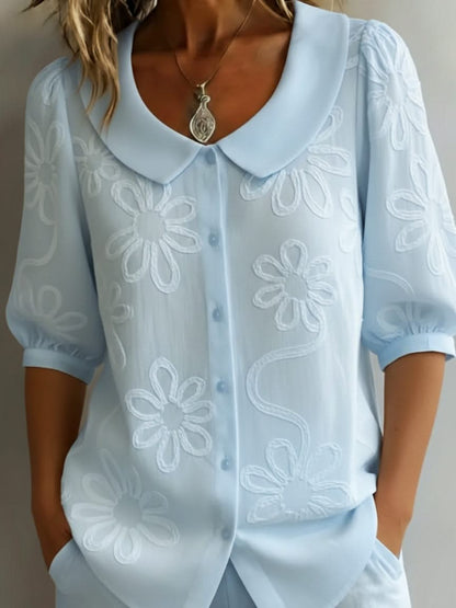 Amelia | Top damski w kwiaty w naturalnym stylu