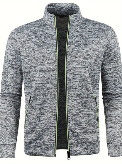 Luca | Bluza męska zimowa ze stójką i zamkiem