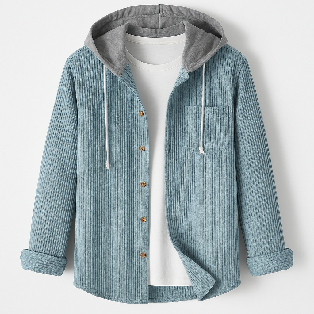 Stefan | Bluza z kapturem z sztruksu męska