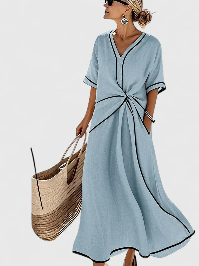 Patrycja | Elegancka letnia sukienka maxi damska