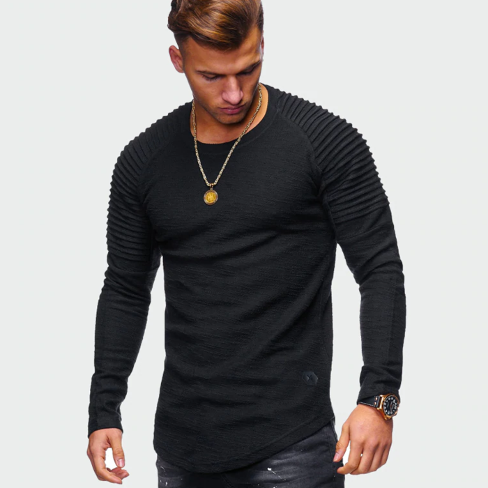 Marek | Bluza męska z długim rękawem bez kaptura