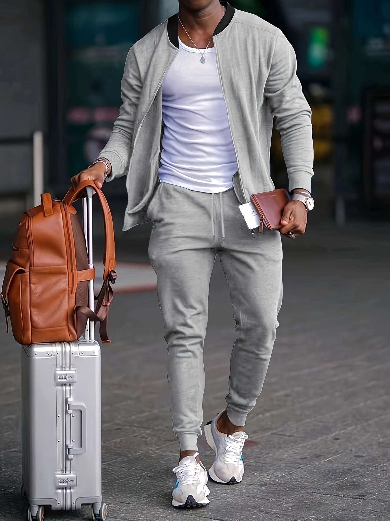 Krzysztof | Sportowy dres męski z bluzą i spodniami