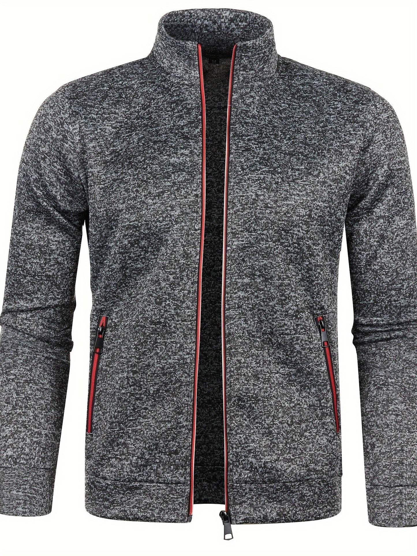 Luca | Bluza męska zimowa ze stójką i zamkiem