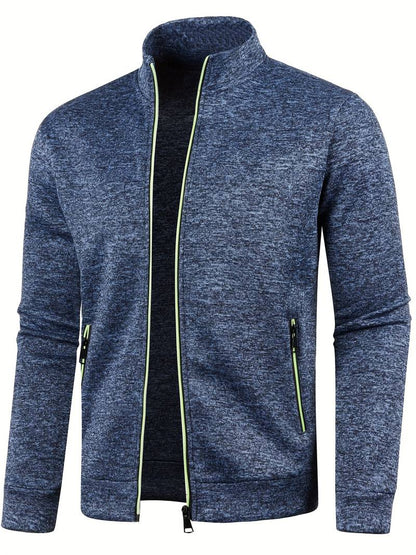 Luca | Bluza męska zimowa ze stójką i zamkiem