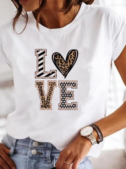 Aneta | Biały T-shirt damski z krótkim rękawem