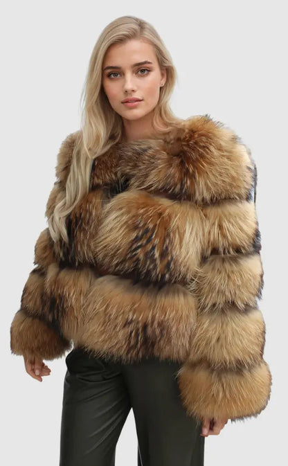 Natalia | Stylowa kurtka zimowa damska ze sztucznego futra