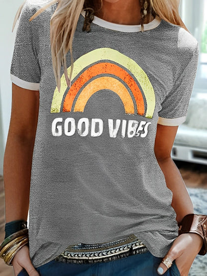 Justyna | T-shirt damski Good Vibes