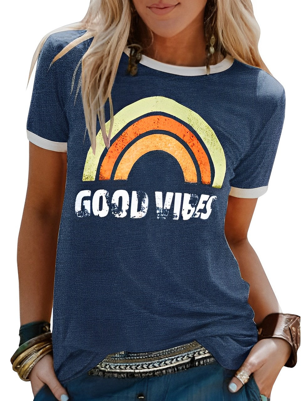 Justyna | T-shirt damski Good Vibes