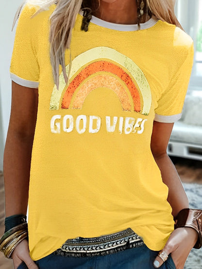 Justyna | T-shirt damski Good Vibes