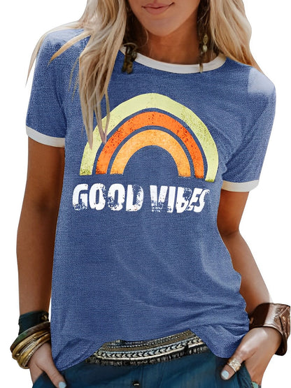 Justyna | T-shirt damski Good Vibes