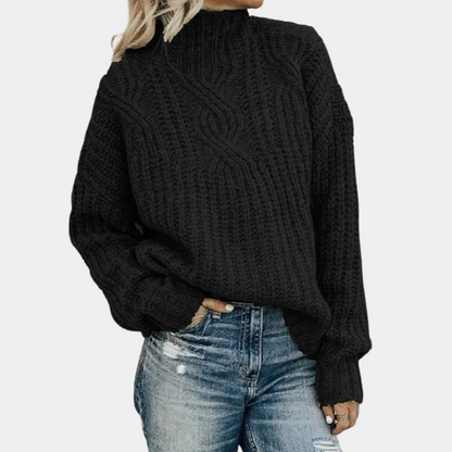 Celina | Gruby sweter damski zimowy z golfem oversize