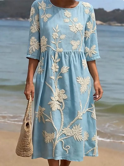 Justyna | Sukienka damska letnia w stylu vintage na co dzień