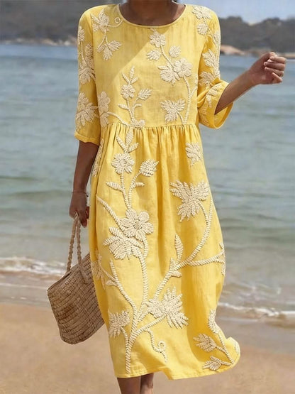 Justyna | Sukienka damska letnia w stylu vintage na co dzień
