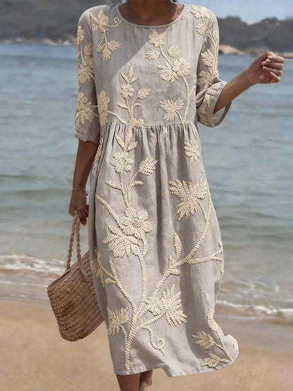 Justyna | Sukienka damska letnia w stylu vintage na co dzień