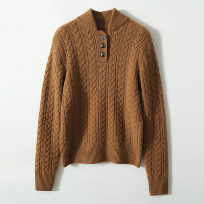 Paulina | Oversize’owy dzianinowy sweter damski