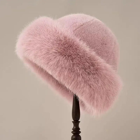 Izabela | Elegancka czapka z imitacji futra damska