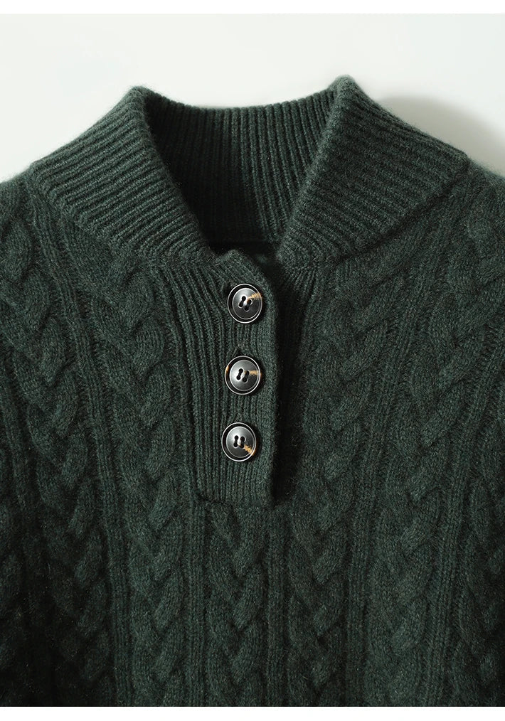 Paulina | Oversize’owy dzianinowy sweter damski