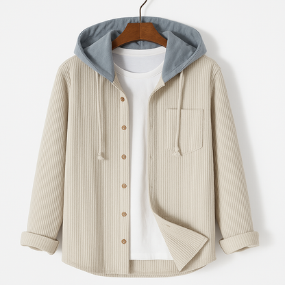 Stefan | Bluza z kapturem z sztruksu męska