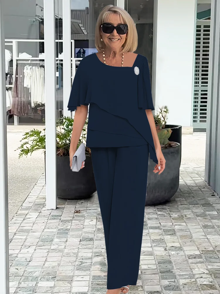 Sylwia | Komplet damski letni elegancki i kobiecy
