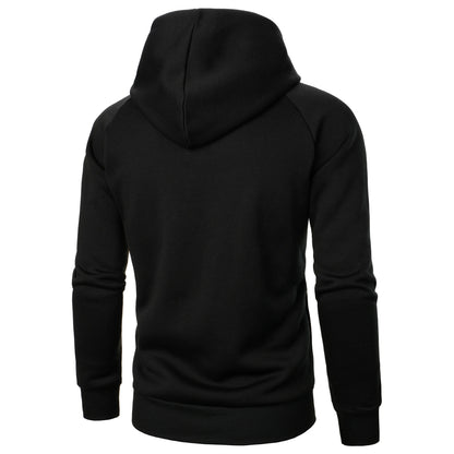 Bluza rozpinana z kapturem męska z asymetrycznym zamkiem i kieszeniami 11