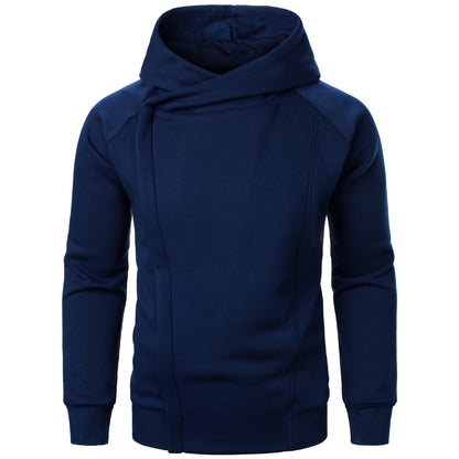Bluza rozpinana z kapturem męska z asymetrycznym zamkiem i kieszeniami 6