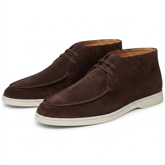 Buty chukka męskie zamszowe sznurowane za kostkę 1