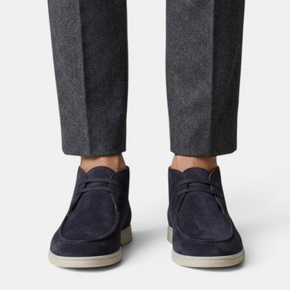 Buty chukka męskie zamszowe sznurowane za kostkę 7