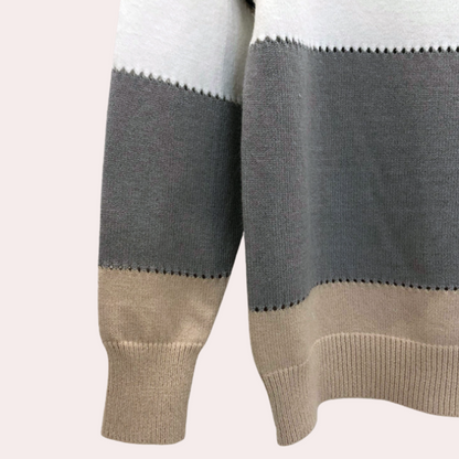 Cheyenne | Sweter damski zimowy z panterkowym wzorem