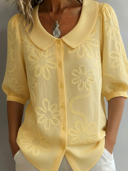 Amelia | Top damski w kwiaty w naturalnym stylu