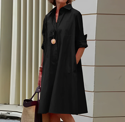 Małgorzata | Elegancka sukienka koszulowa damska