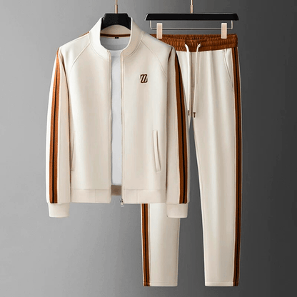 Dres męski komplet na suwak bluza i spodnie slim fit 9