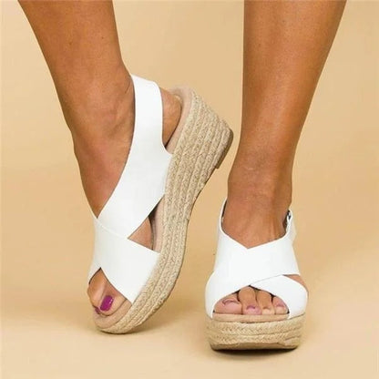 Patrycja | Sandały damskie espadrylowe