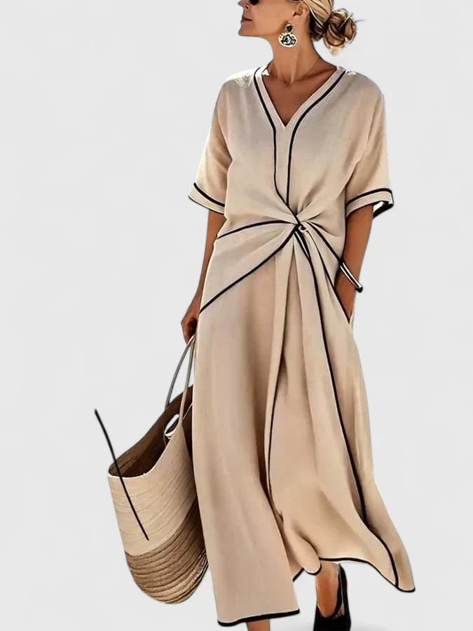 Patrycja | Elegancka letnia sukienka maxi damska