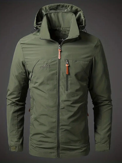 Kurtka przeciwdeszczowa męska outdoor wodoodporna oddychająca z kieszeniami 1