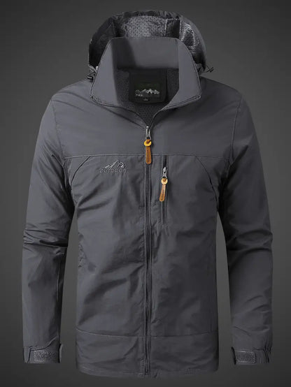 Kurtka przeciwdeszczowa męska outdoor wodoodporna oddychająca z kieszeniami 5