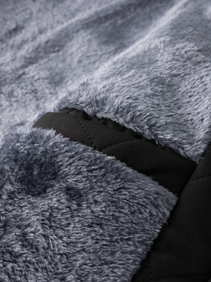 Kurtka puchowa męska pikowana bomber ocieplana krótka na zamek 6