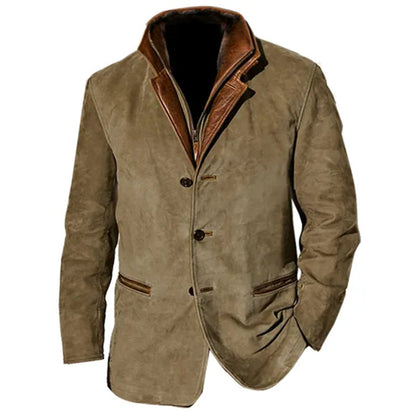 Marynarka męska smart casual z wykładanym kołnierzem 2