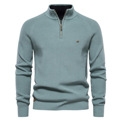 Sweter męski bawełniany lekki i oddychający na jesień 6