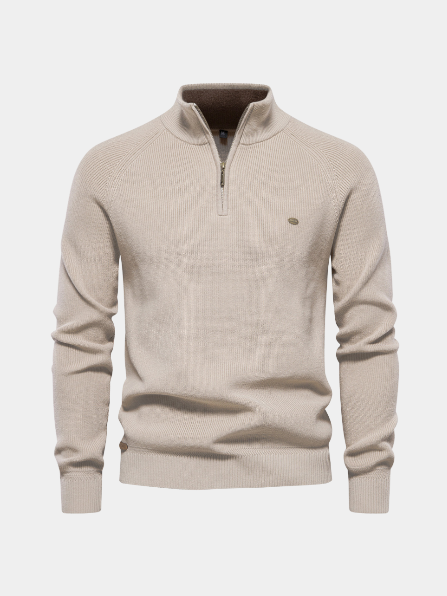 Sweter męski bawełniany lekki i oddychający na jesień 7