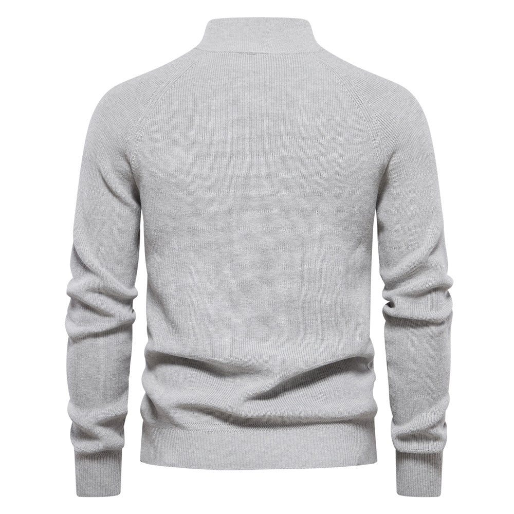 Sweter męski bawełniany lekki i oddychający na jesień 9