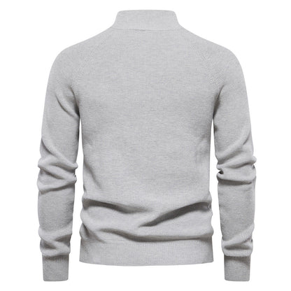 Sweter męski bawełniany lekki i oddychający na jesień 9